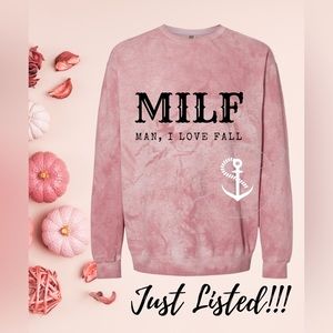 Comfort Colors MILF Man I Love Fall Sweatshirt Sizes S-XL